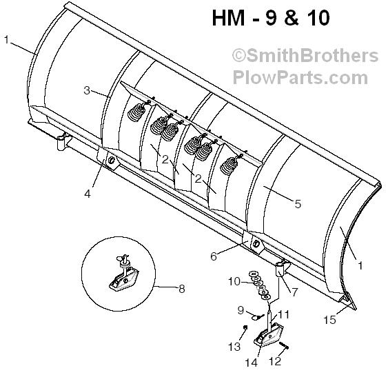 Meyer Plow HM-9 HM-10 Parts Diagram