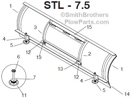 Meyer STL Snow Plow Parts Diagram